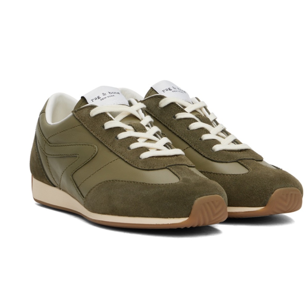 Rag and bone Olive Green slim sneakers